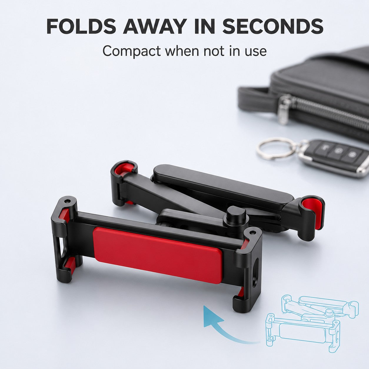 Folds away in seconds and stays compact when not in use