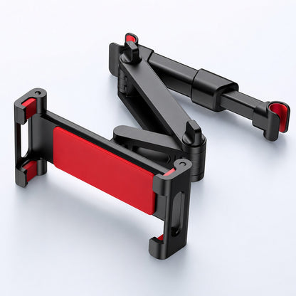 DriveView car headrest tablet holder in red