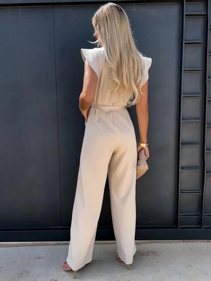 Siena Elegant Jumpsuit with Belt for Women