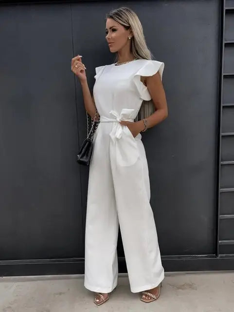 Siena Elegant Jumpsuit with Belt for Women