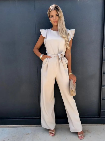 Siena Elegant Jumpsuit with Belt for Women