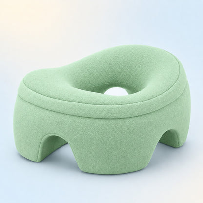 FaceRest memory foam face-down pillow in green