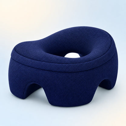 FaceRest memory foam face-down pillow in navy