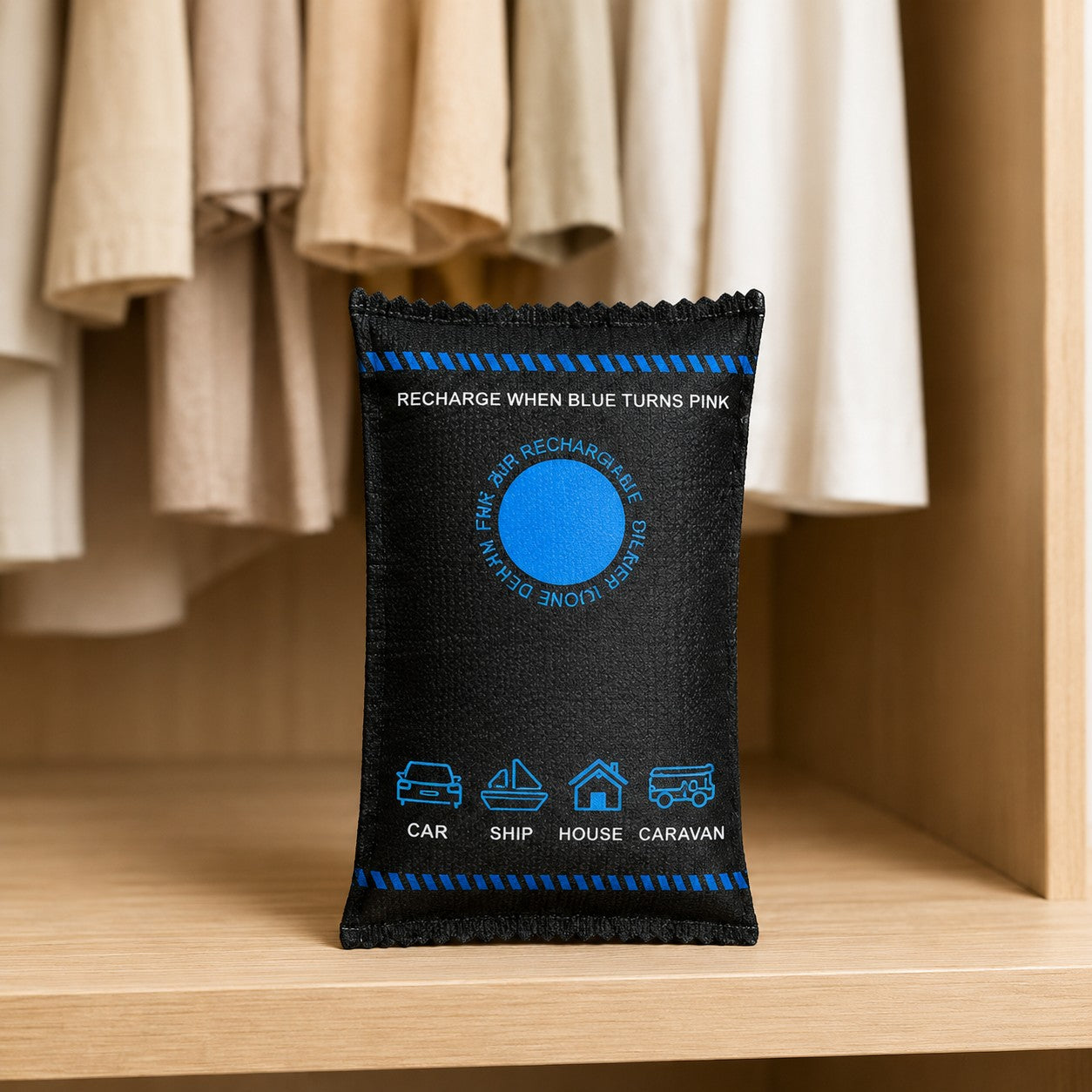 FreshDry reusable hanging dehumidifier bag