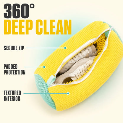 360 degree deep clean with secure zip, padded protection and textured interior