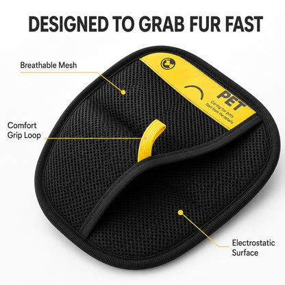 Designed to grab fur fast with breathable mesh