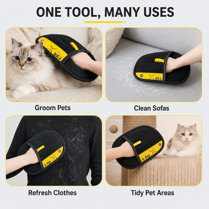 One tool, many uses: groom pets, clean sofas, refresh clothes