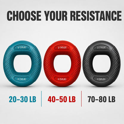 Choose your resistance - light, medium or heavy