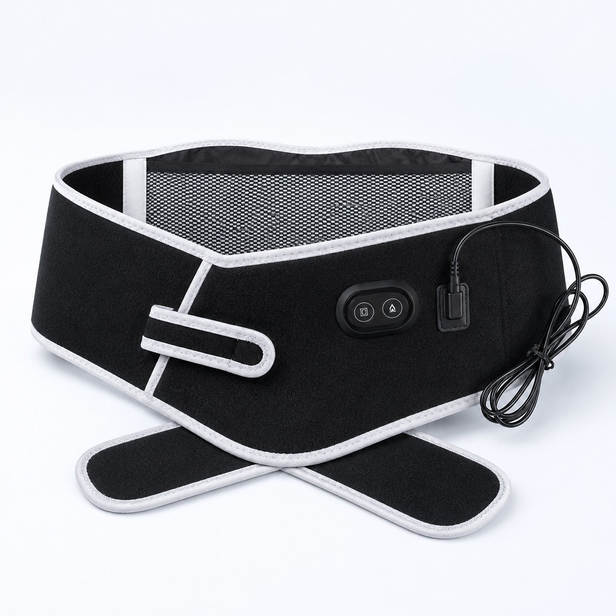 HeatEase heated lumbar support belt in black