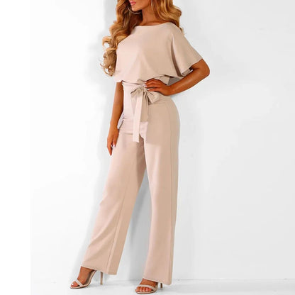 Waist-Defined Jumpsuit for Women