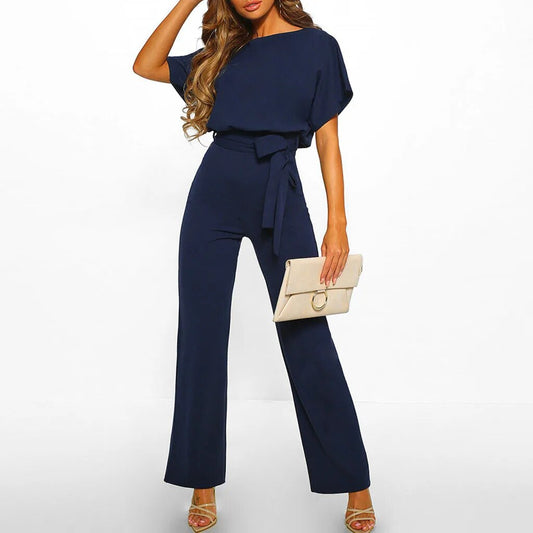 Waist-Defined Jumpsuit for Women