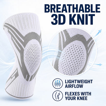 Breathable 3D knit - lightweight airflow that flexes with your knee