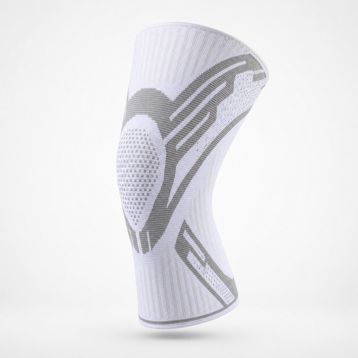 KneeGuard compression support knee sleeve in white