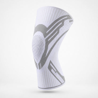 KneeGuard compression support knee sleeve in white