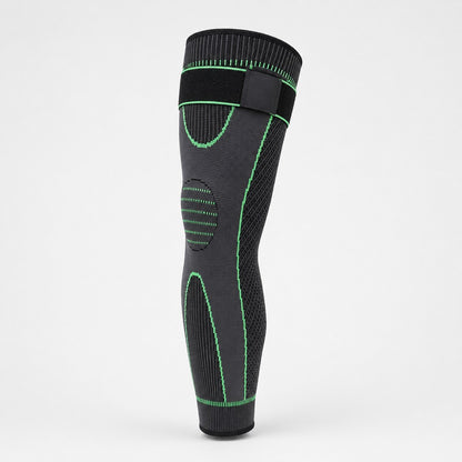 LegGuard full-leg compression sleeve in green