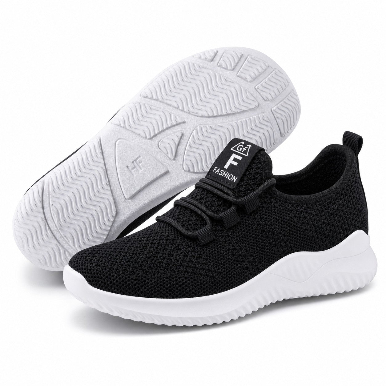 Litestep Womens Everyday Lightweight Sneakers Black Front Hero Pair Sole