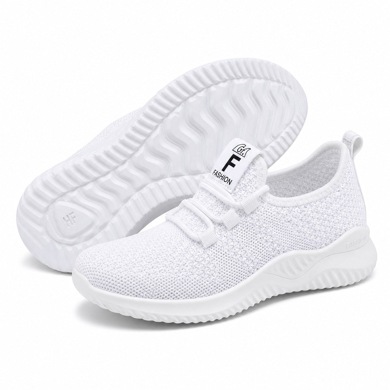 Litestep Womens Everyday Lightweight Sneakers White Front Hero Pair Sole