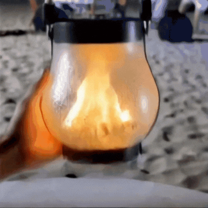 Lumora Solar Lantern with Realistic Flame Effect