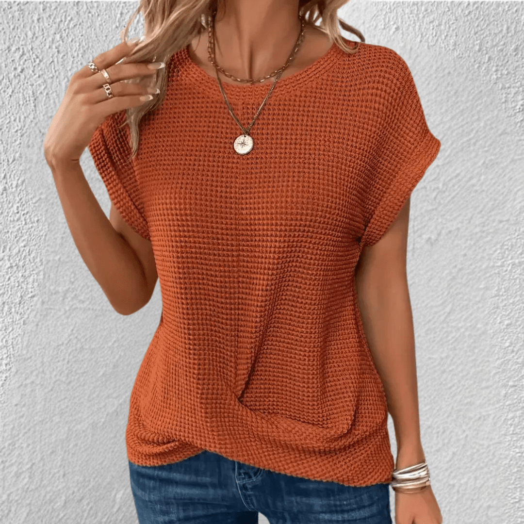Nztrendys Sculpt Women’s Waffle-Knit Top