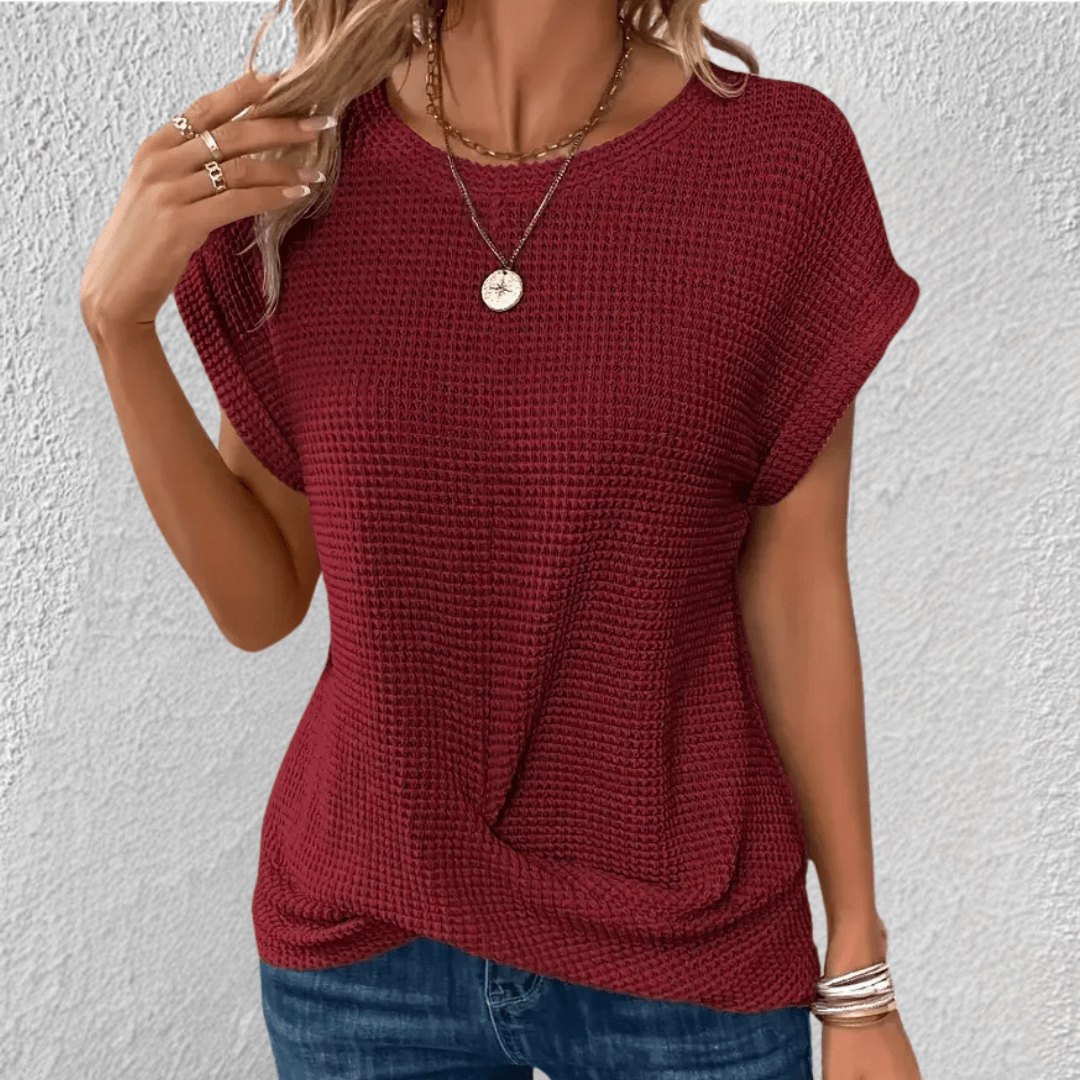 Nztrendys Sculpt Women’s Waffle-Knit Top