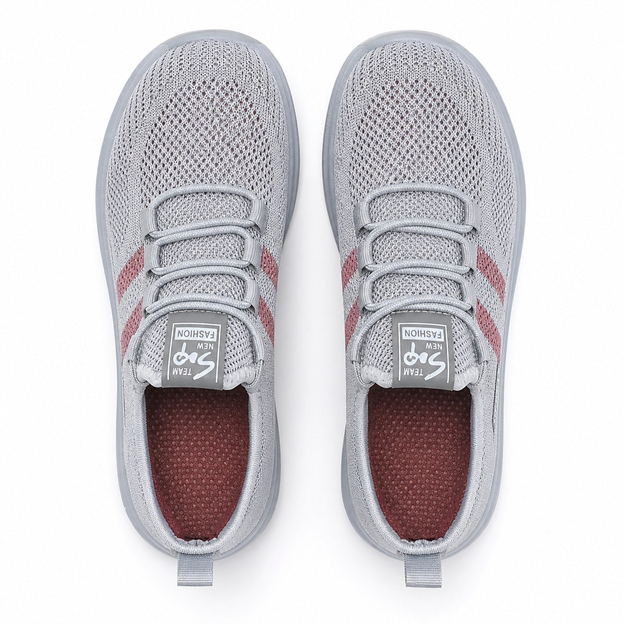 Nira Anti Slip Lightweight Walking Shoes For Women Colour Grey Top Down Detail