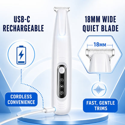 USB-C rechargeable cordless dog paw trimmer