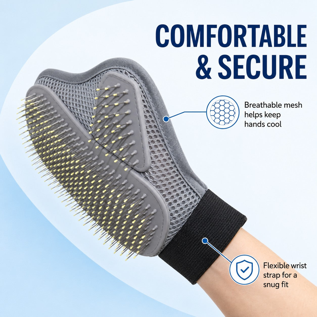 Comfortable and secure adjustable wrist strap