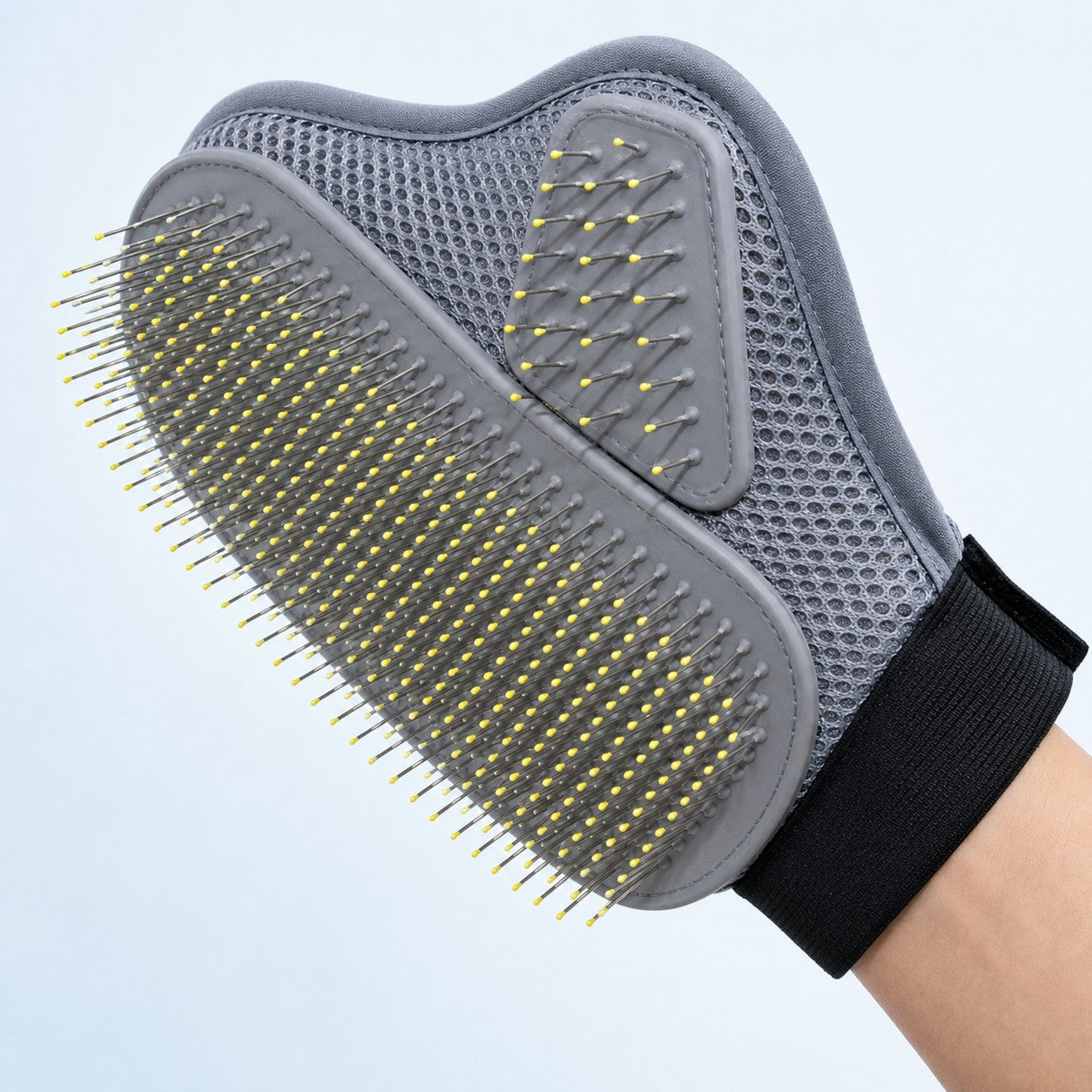 ShedEase pet deshedding grooming glove in grey
