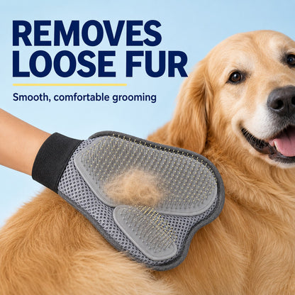 Removes loose fur from dogs in a few strokes