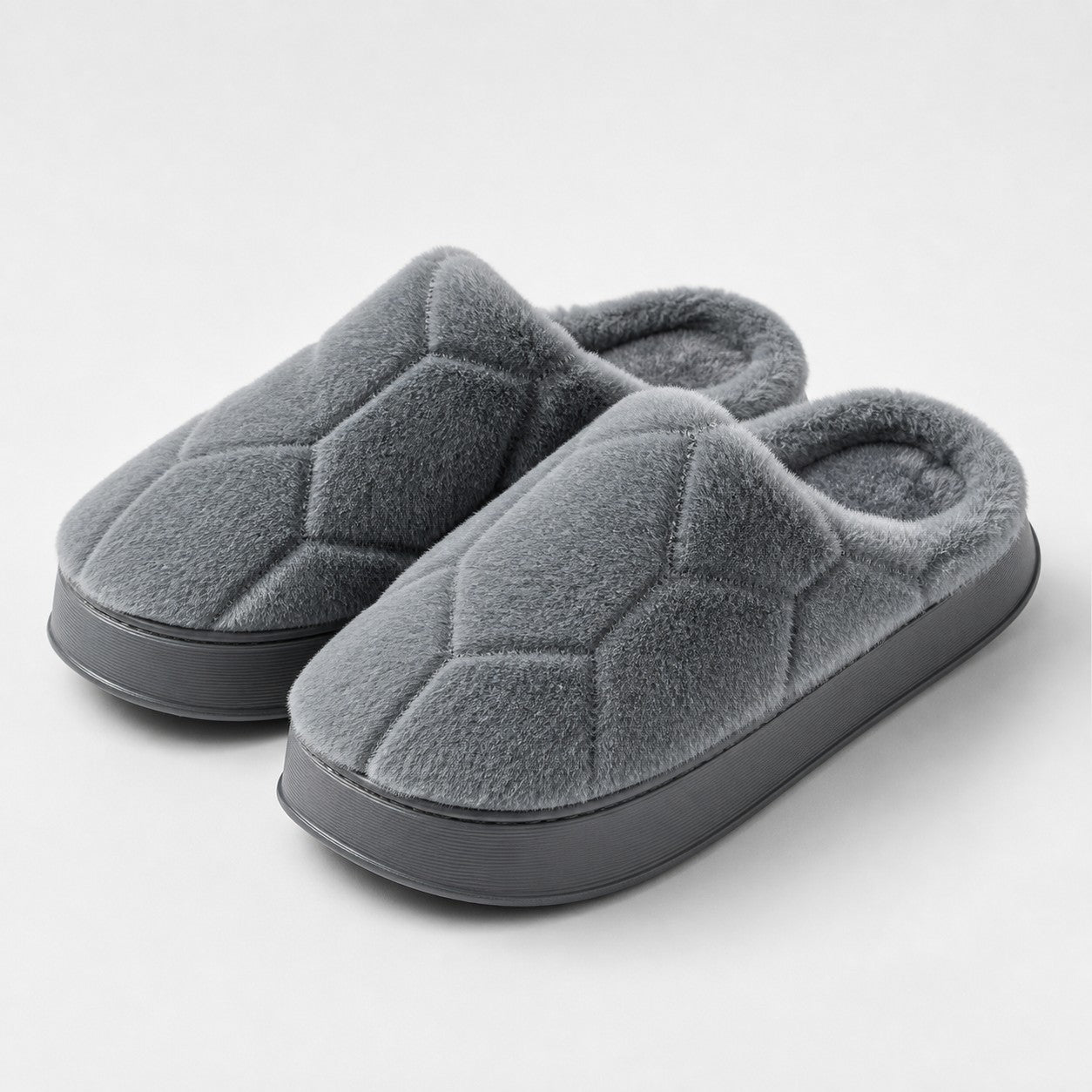 SnugHome unisex house slippers in gray