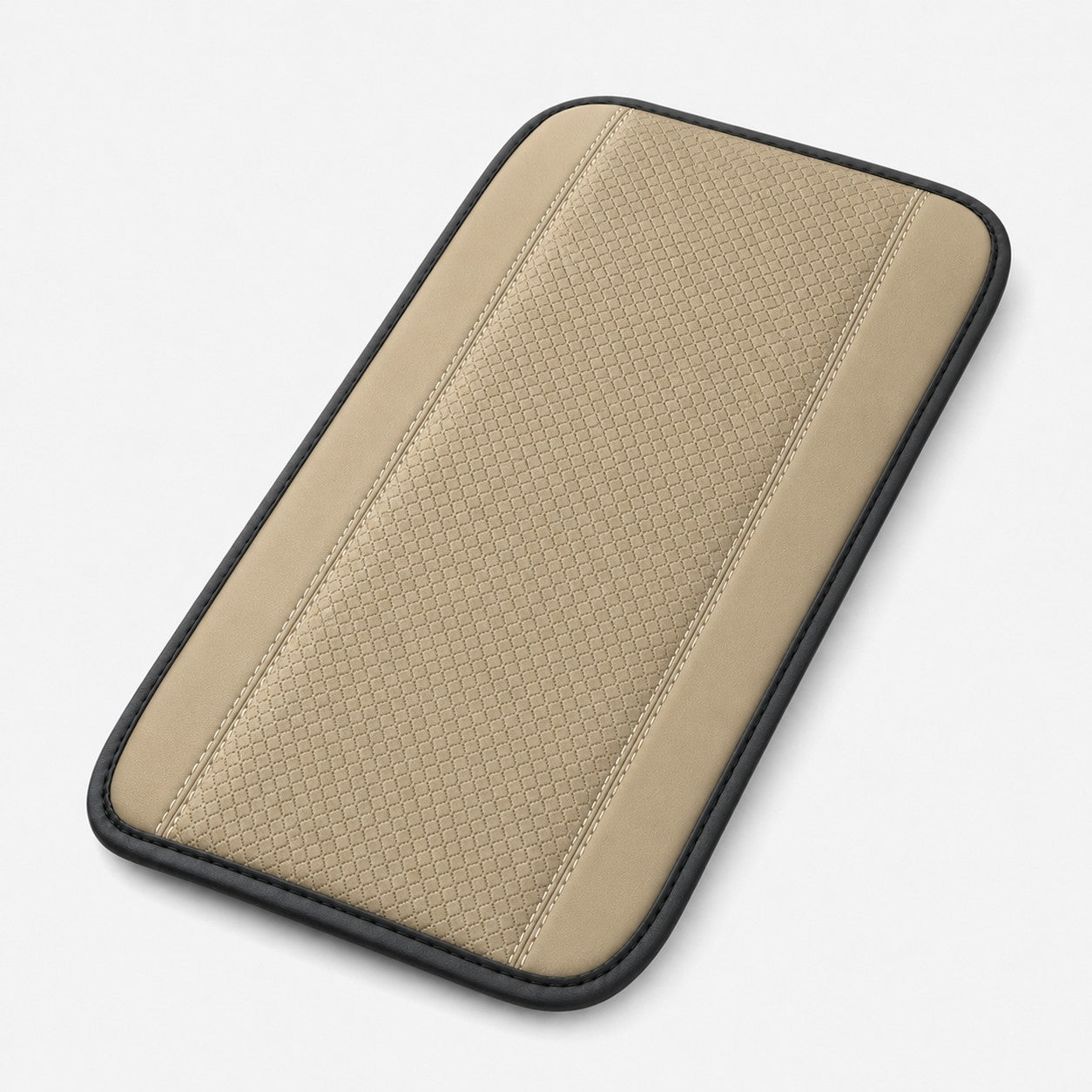 SoftRest PU leather car armrest cover in beige