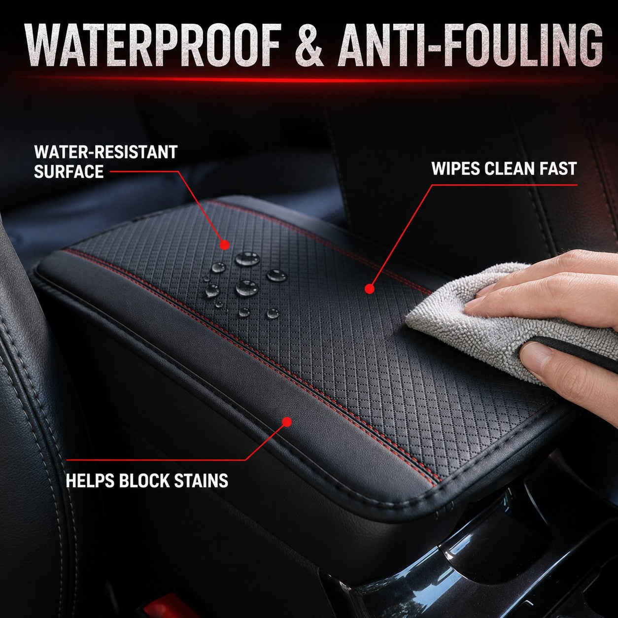 Waterproof and anti-fouling surface wipes clean fast