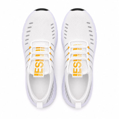 Stride Colorful Outdoor Walking Shoes For Women Colour White Orange Top Down Detail