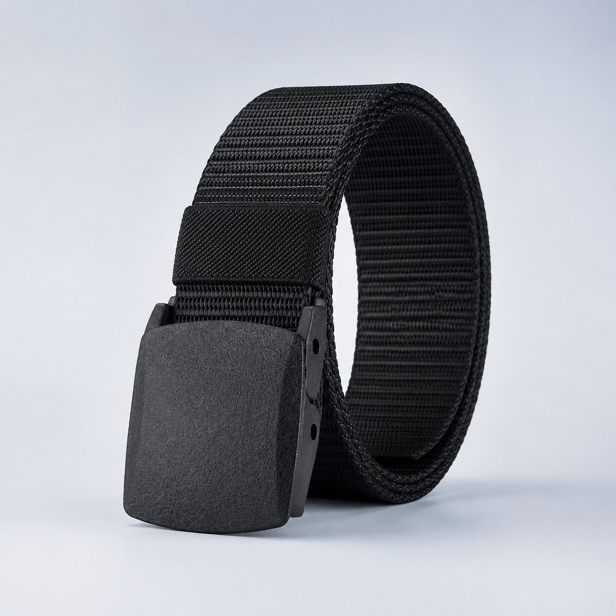 TacGrip nylon tactical belt for men in black