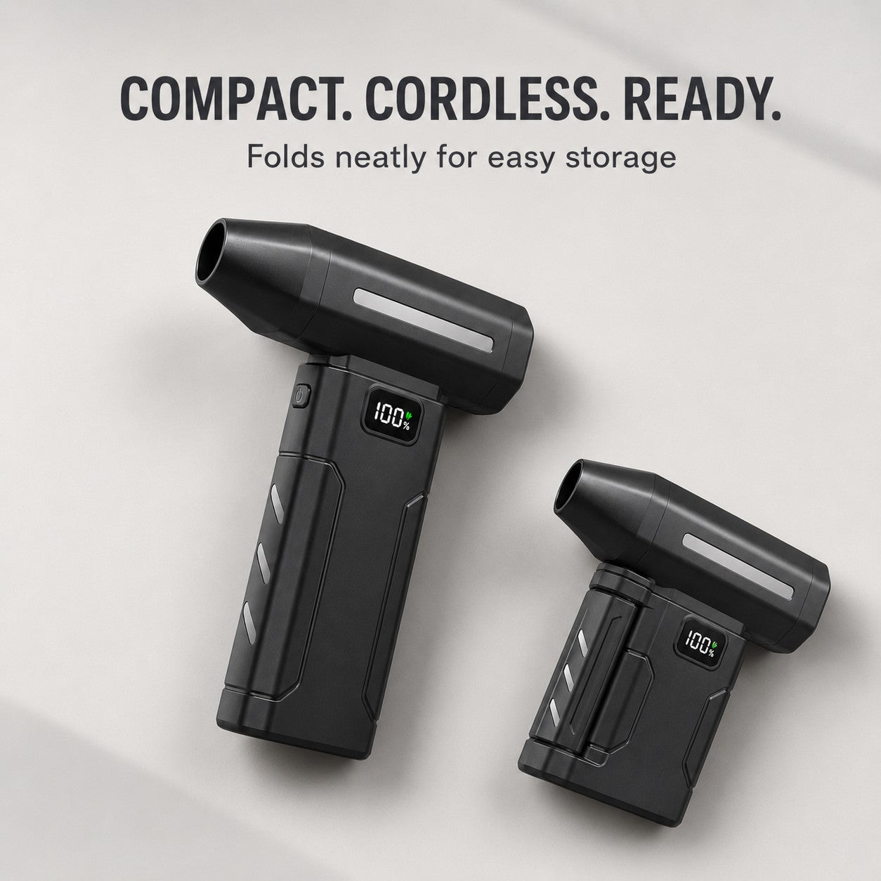 Compact, cordless and folds neatly for storage